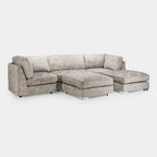 Bishop U-Shape Sofa In Truffle Full-back Model
