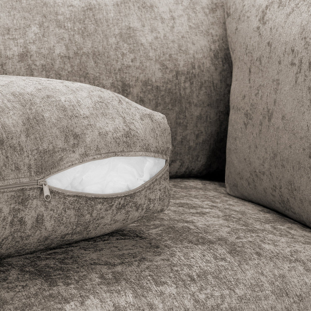 Bishop U-Shape Sofa In Truffle Full-back Model