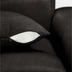 Jacob Left Hand Corner Sofa In Black