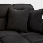 Jacob Right Hand Corner Sofa In Black