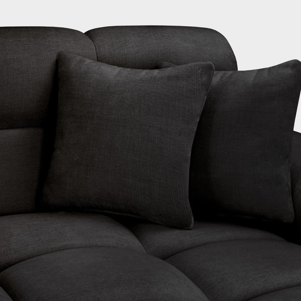 Jacob Right Hand Corner Sofa In Black