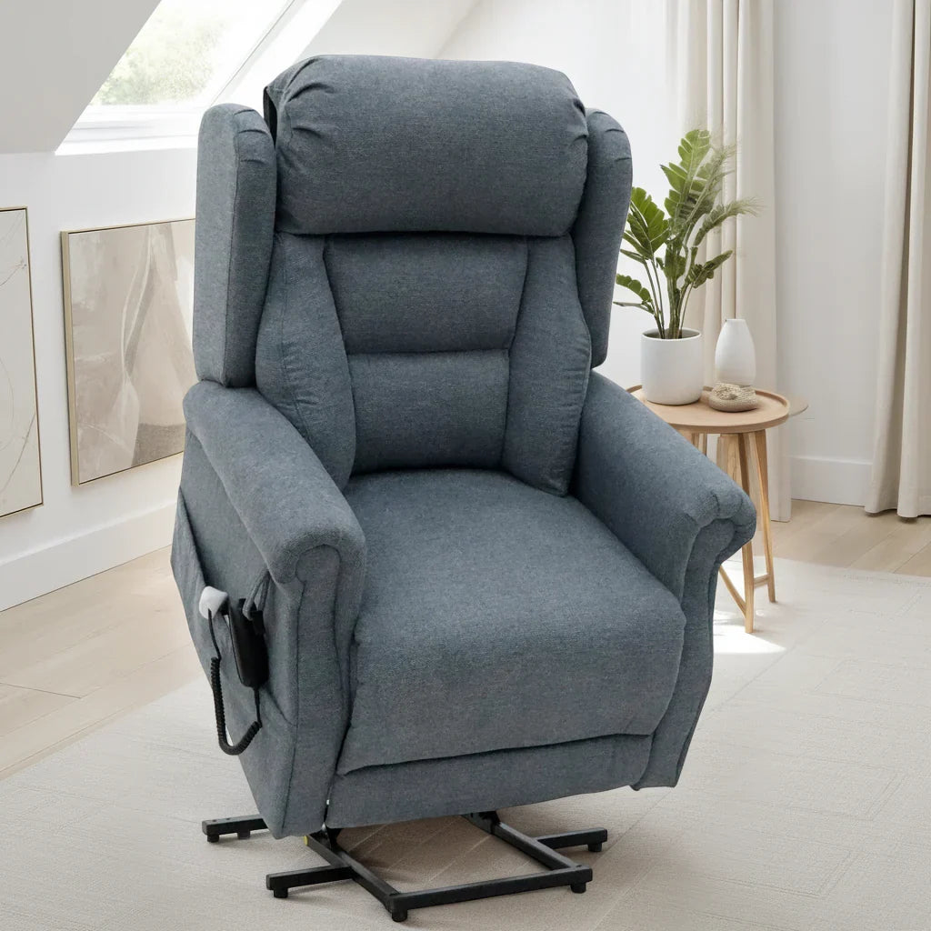 Fairmont Rise and Recline Armchair in Grey