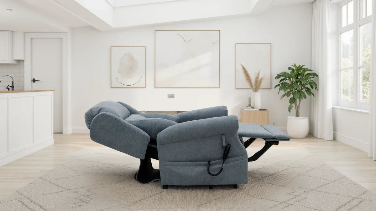 Fairmont Rise and Recline Armchair in Grey