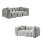 Venice Sofa Set In Grey